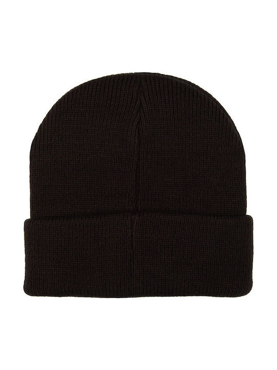 Kinder Mütze Gestrickt Schwarz