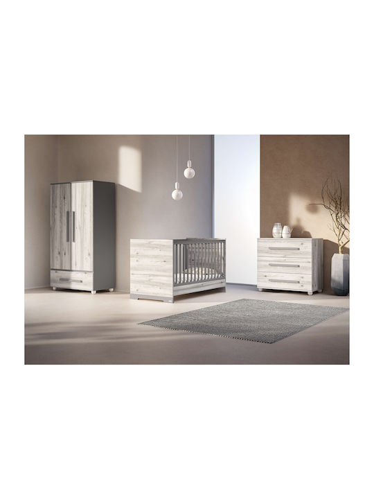 Oslo Baby Changing Table-Dresser Gray 91x50x95cm