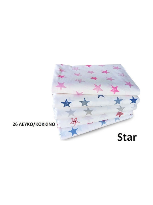 Dimcol Σετ Μονά Star 26 Κόκκινο 160x240cm