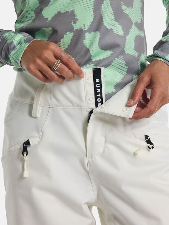 Burton 22076102100 Women's Trousers for Ski & Snowboard Soft Shell White