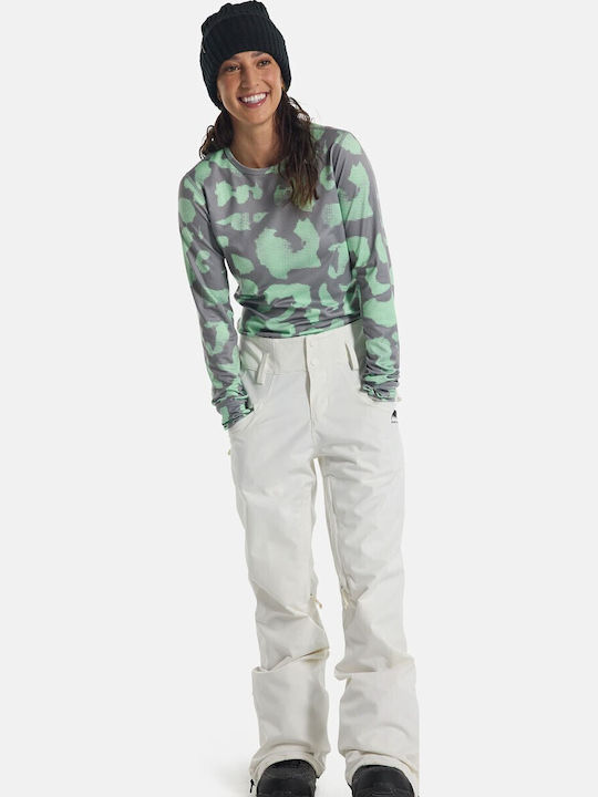 Burton 22076102100 Women's Trousers for Ski & Snowboard Soft Shell White