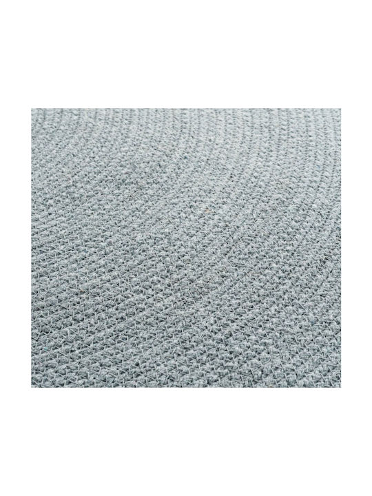Pompom Party Kinder Teppich Gray Rund mit Durchmesser 90cm