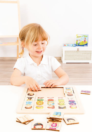 Holz Kinder Steckpuzzle Mix & Match Kinder 30pcs Beleduc