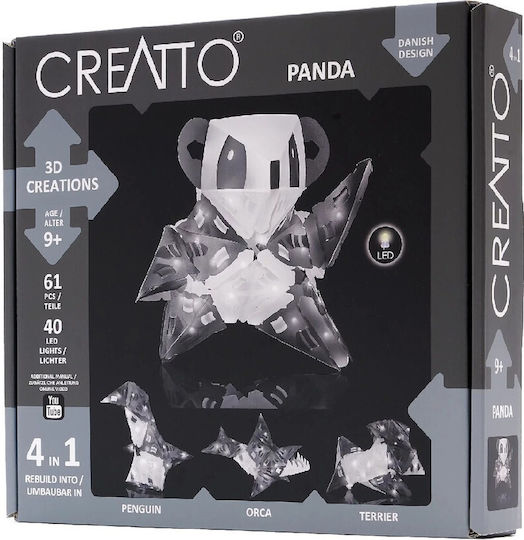 Kosmos Jucărie de Construcție din Plastic Creatto Panda pentru Copii 9+ ani+ Ani