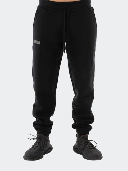Pantaloni de trening cu Elastic Negru