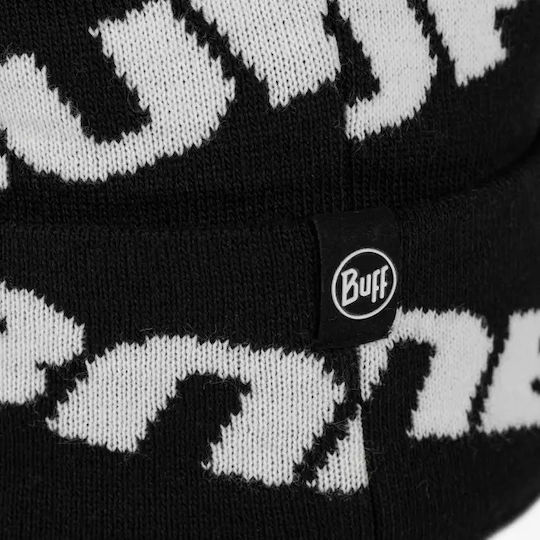 Hido Beanie Unisex Σκούφος Πλεκτός σε Μαύρο χρώμα
