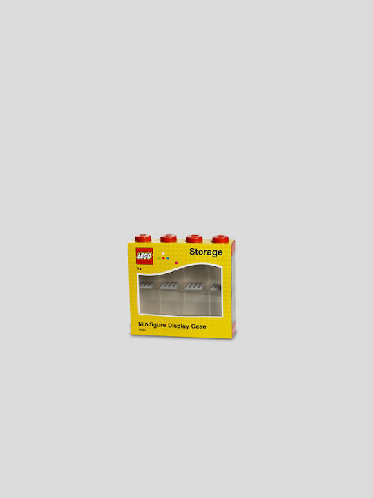 LEGO din Plastic Display Case 8 Mini Figures Roșu 19.1x18.4x18.4cm 1buc