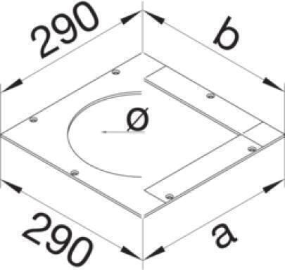 Hager Mounting Plate In-wall Adapter from VQ06 to UDB2X UDM2200Q06