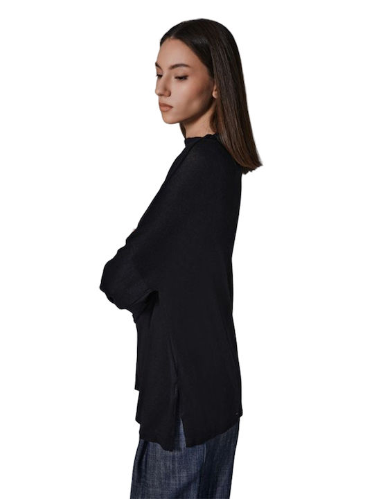 4tailors Women's Blouse Long Sleeve Black