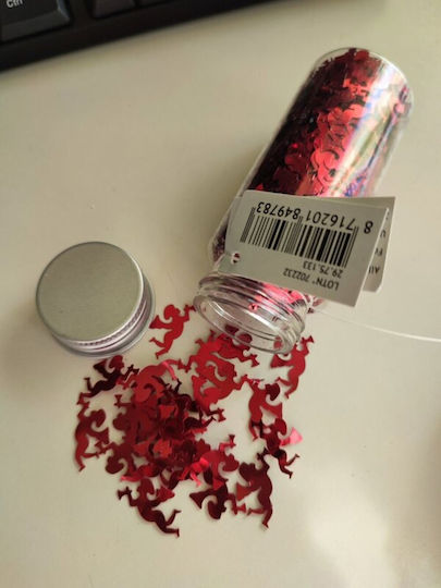 Confetti în Formă de Stea Roșu 50gr 1buc