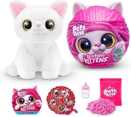 Zuru Pets Alive Smitten Kittens Изненада за 3+ Години 20 см Миниатюри за Игри