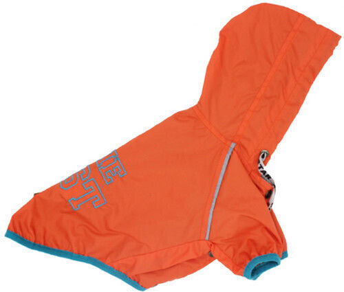 Glee Orange Waterproof Dog Coat with 24cm Back Length