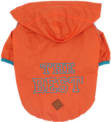 Glee Hundemantel Wasserdicht Orange mit Rückenlänge 33 cm.