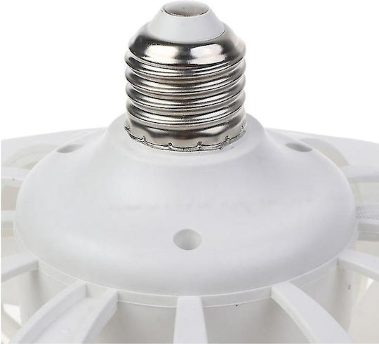 Ceiling Fan 26cm With Light Beige / White