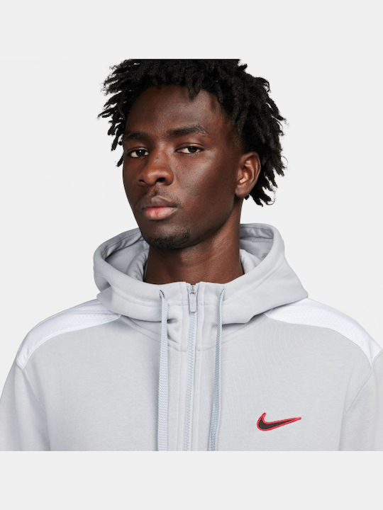Nsw Sp Flc Fz Hoodie Bb Sweatshirt With Gray Hood
