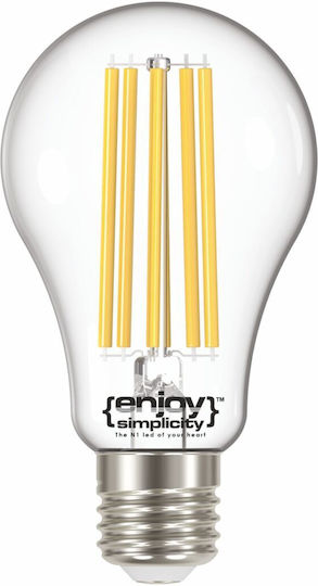 Elvhx Λάμπα LED 17W για Ντουί E27 και Σχήμα A67 Θερμό Λευκό 2452lm