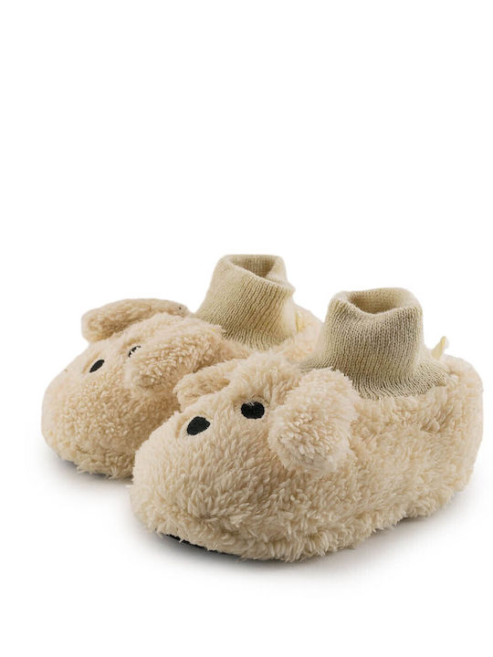 Love4shoes Kids Slippers Beige