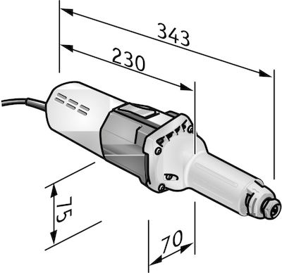 Flex H 1127 VE Ευθύς Λειαντήρας 710W με Ρύθμιση Ταχύτητας