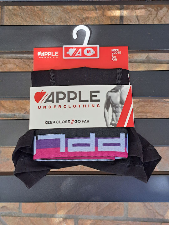 Apple Boxer Ανδρικό Μποξεράκι Black/Mauve