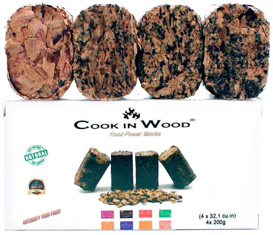 Cook in Wood Lemn Chipsuri pentru Fumat la Grătar cu Aromă Whiskey 200gr 4buc