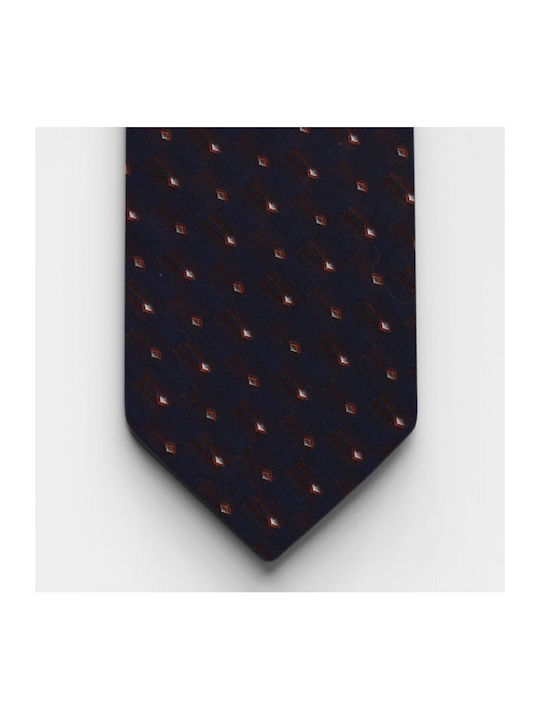 Olymp Men's Tie Printed Navy Blue