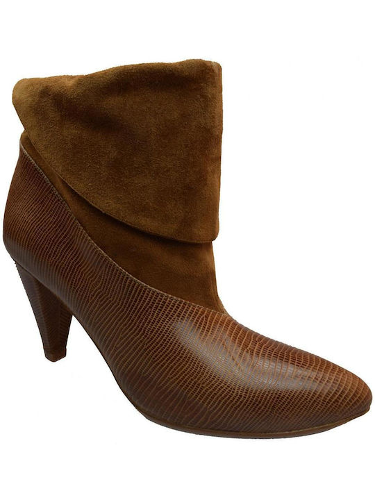 Jeffrey Campbell Women's Leather Ankle Boots Tabac Brown