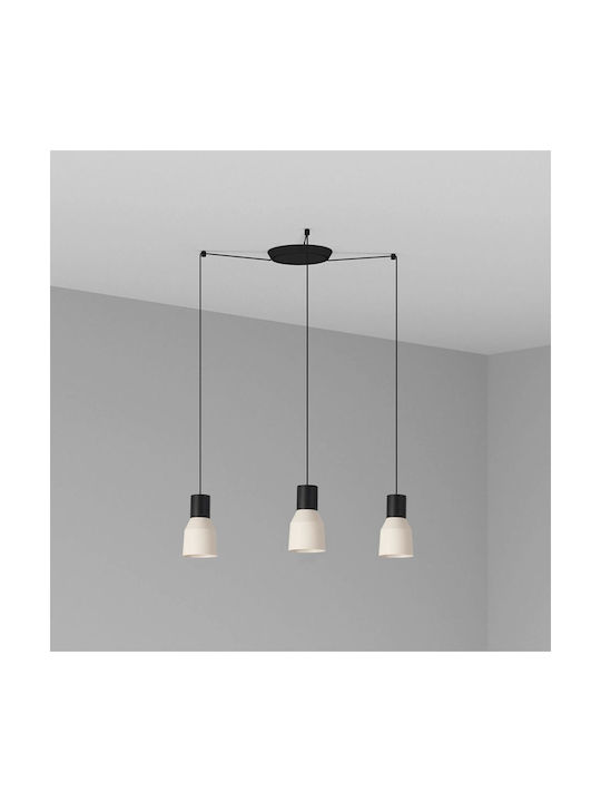 Faro Barcelona Kombo Pendant Light Three-Light for Socket E27 Beige