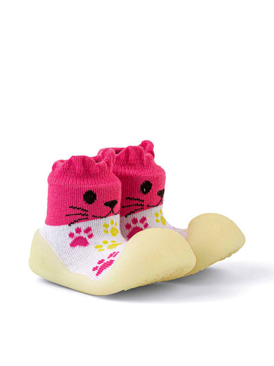 BigToes Șosete Papuci pentru Copii Fuchsia