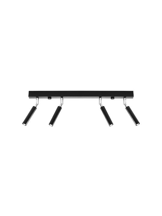 Sollux Eyetech 4 Spot with 4 Lights and with Socket G9 in Black Color