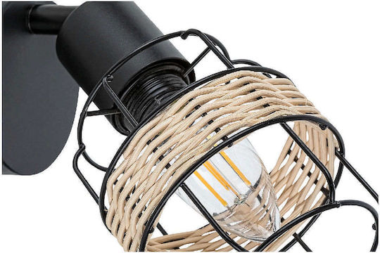 Rabalux Indiana Single Spot with Socket E14 in Black Color