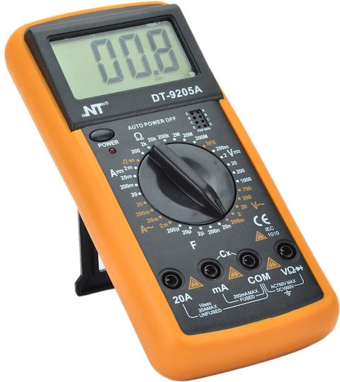 Verk Group Ψηφιακό Πολύμετρο με Buzzer με Μέτρηση AC / DC / Αντίστασης DT9205A+