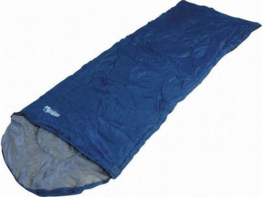 Panda Ranger Hood Sleeping Bag Single 2 Season Light Blue