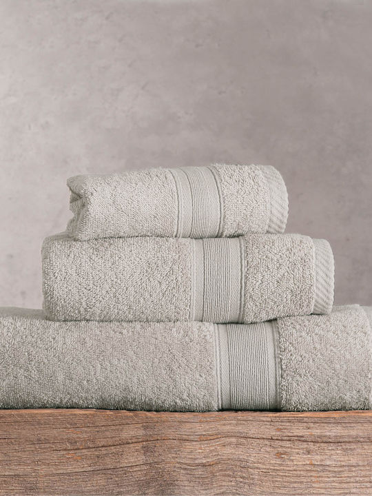 Rythmos Bath Towel Set 3pcs Ilussion Grey-green Weight 480gr/m²