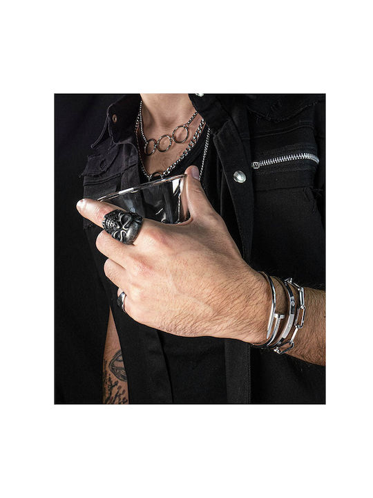 SL Impressive Steel Men's Skull Ring