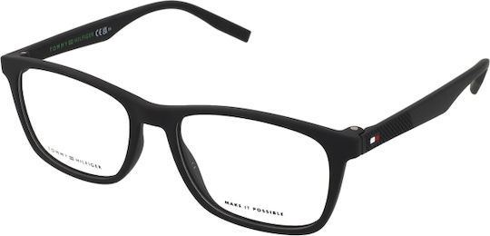 Tommy Hilfiger Men's Acetate Prescription Eyeglass Frame Black 2025003