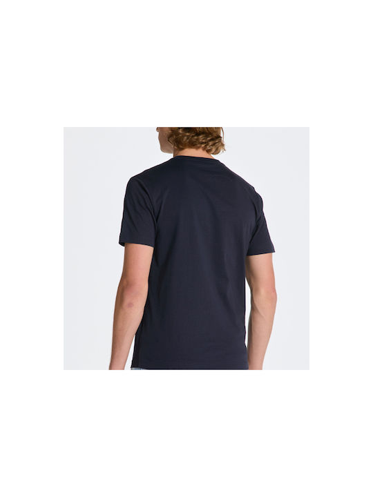Gant Herren Sport T-Shirt Kurzarm Blau