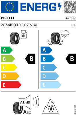 Pirelli Pzero 285/40R19 107V T0 XL NCS Χειμερινό Λάστιχο για Ηλεκτρικό Επιβατικό Αυτοκίνητο