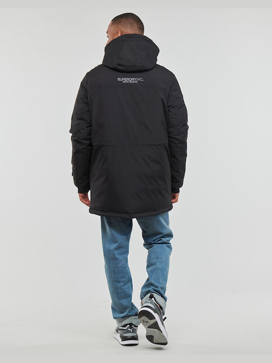 Winter Jacke Parka Wasserdicht Schwarz