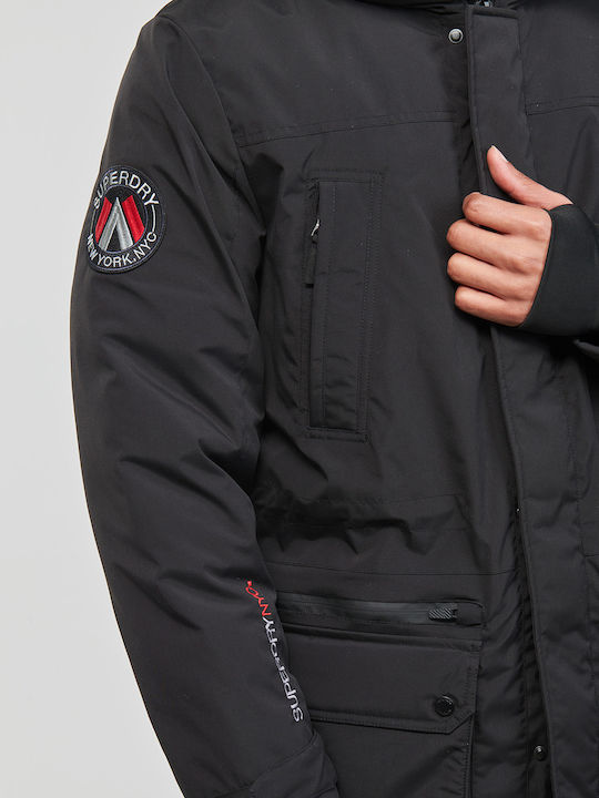 Winter Jacke Parka Wasserdicht Schwarz