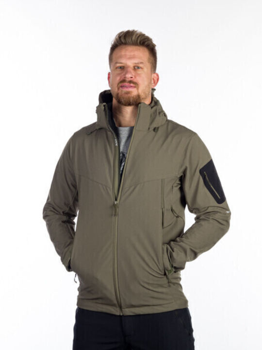 Χειμωνιάτικο Μπουφάν Softshell Αδιάβροχο και Αντιανεμικό Πράσινο