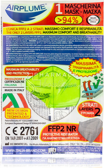 Brand Italia Mască de protecție FFP2 Verde 1buc