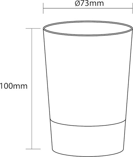 Sealskin Glossy Cupa ei Porțelan Transparentă