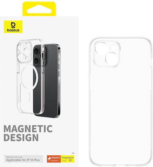 Baseus Os-lucent Задна корица Пластмаса Магнитен Прозрачен (iPhone 15 Plus)