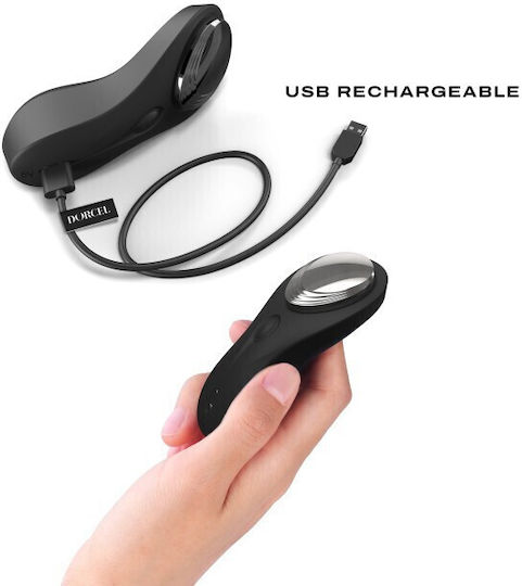Dorcel Mini Δονητής για Ζευγάρια με Απομακρυσμένο Έλεγχο 9.3cm Μαύρος