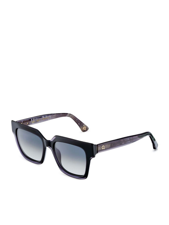 Etnia Barcelona Simbo Women's Sunglasses with Black Plastic Frame and Brown Lens