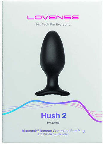Lovense Hush 2 Anal Plug with Wireless Function and Vibration Small Black