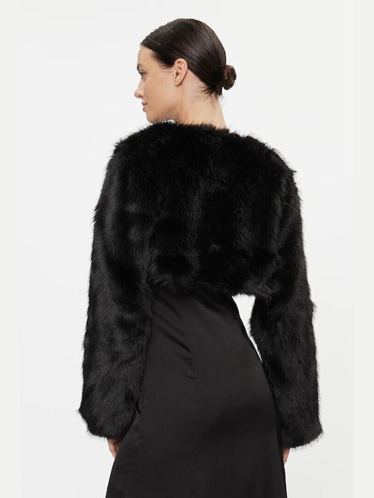 Women's Long Fur Black