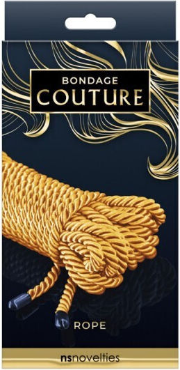 Ns Novelties Bondage Couture Rope 7.5m Bondage Rope Gold