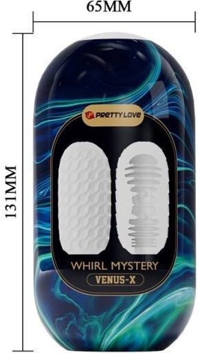 Pretty Love Whirl Mystery Venus-X Masturbator Egg BI-014932-3 Clear