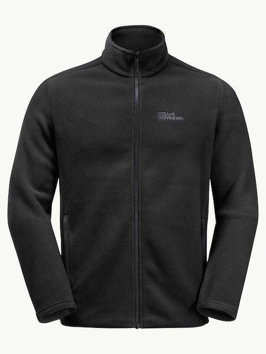 Ανδρική Ζακέτα Fleece Μαύρη